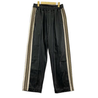 パンツ 22aw LEATHER TRACK PANTS S ブラック