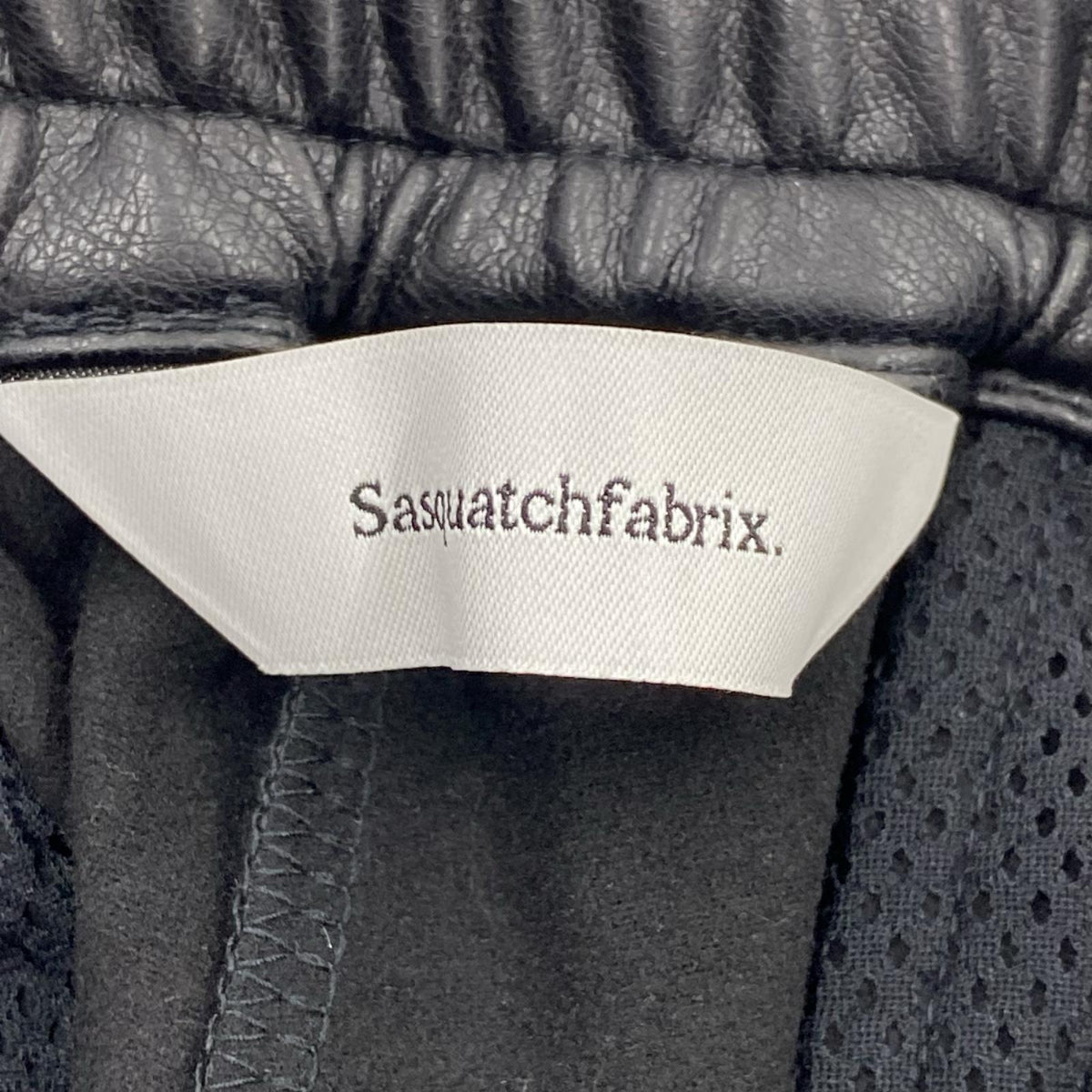 パンツ 22aw LEATHER TRACK PANTS S ブラック