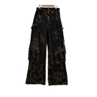 デニムパンツ EGONlab 24AWDENIM CARGO ELEV ATED AW24 DN 002 B 黒(M) M ブラウン