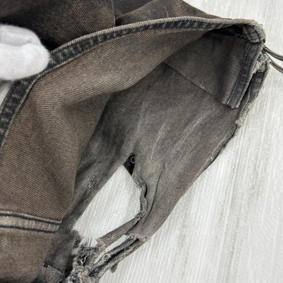 デニムパンツ EGONlab 24AWDENIM CARGO ELEV ATED AW24 DN 002 B 黒(M) M ブラウン
