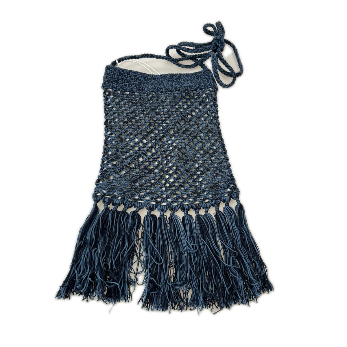 その他バッグ SUGARHILL COTTON KNIT BAG LARGE 青 ブルー