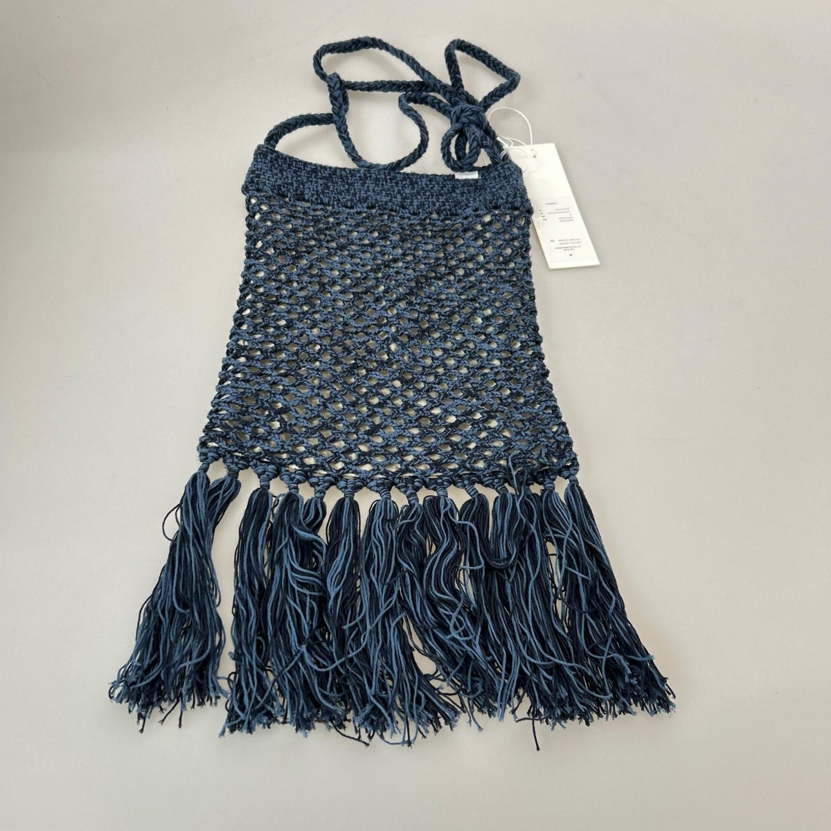 その他バッグ SUGARHILL COTTON KNIT BAG LARGE 青 ブルー