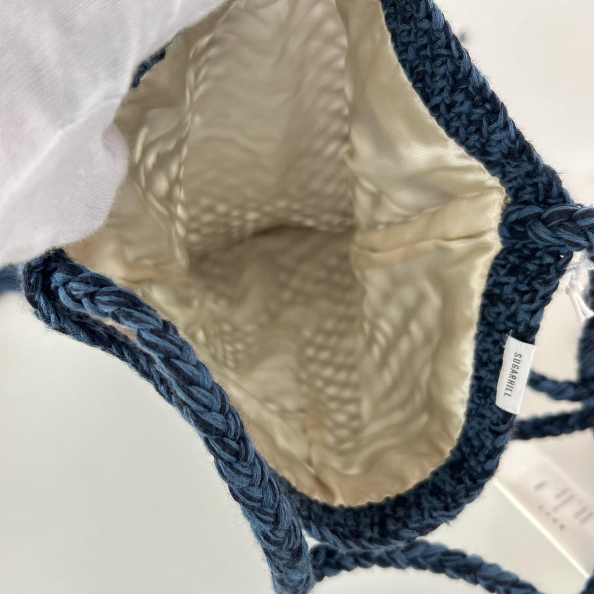 その他バッグ SUGARHILL COTTON KNIT BAG LARGE 青 ブルー