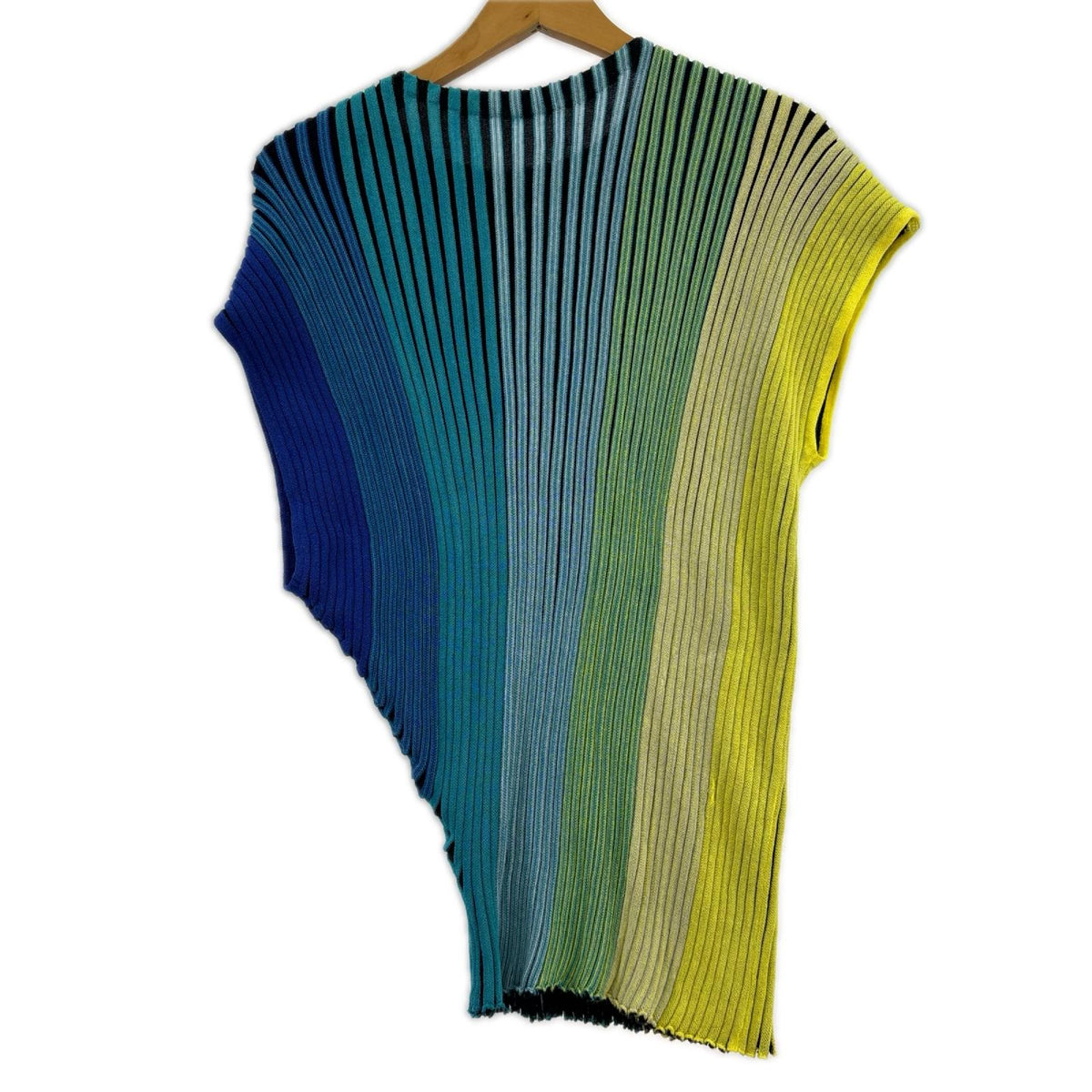 ニット アシンメトリーリブニット ノースリーブ Size2 2 マルチカラー
