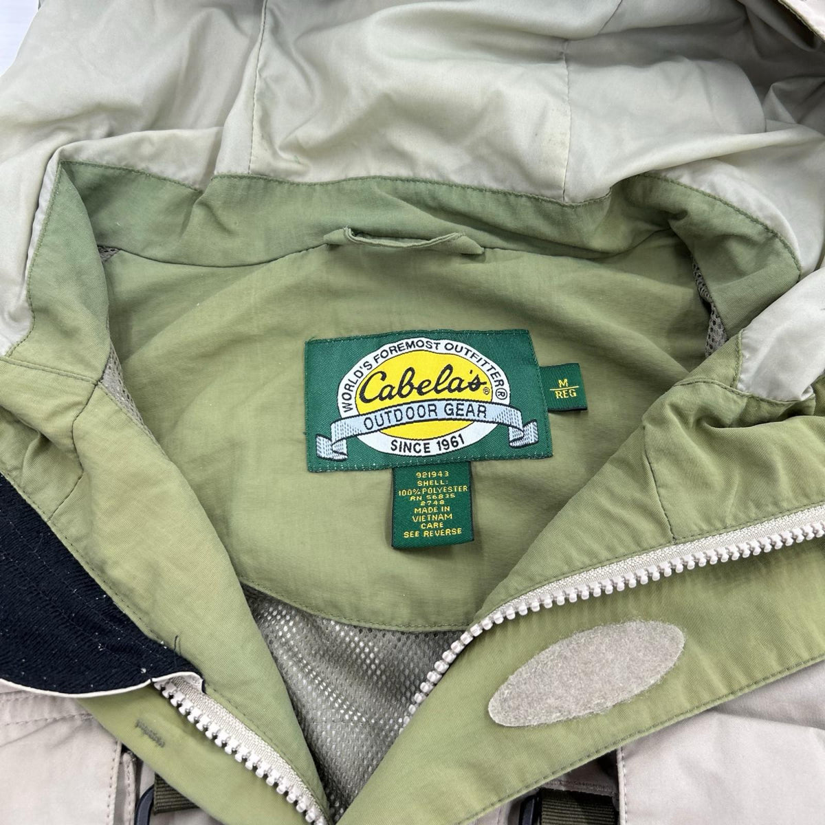 ジャケット 90s Cabela's カベラス フィッシングジャケット M-REG ベージュ M ベージュ