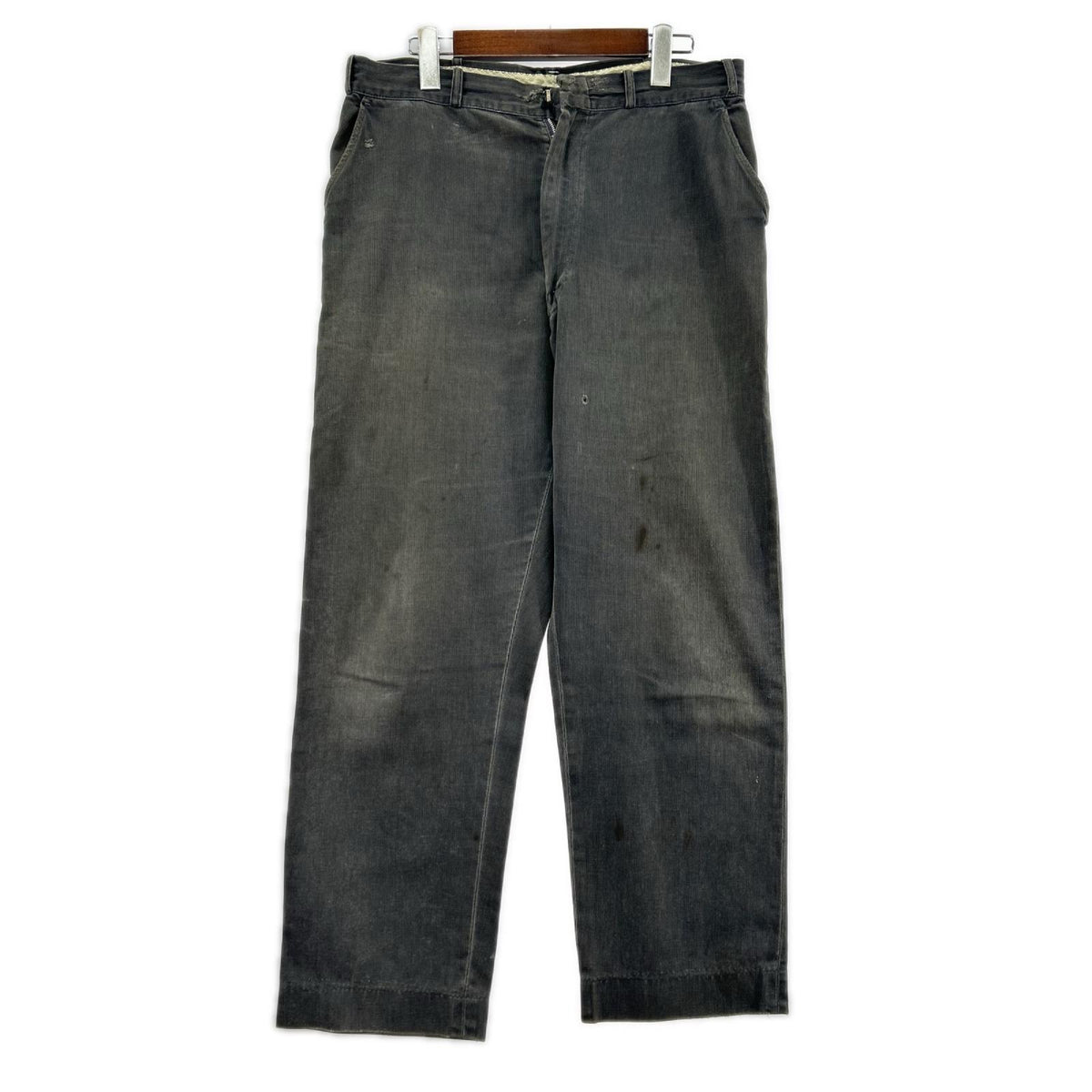 パンツ 40s-50s頃 ピケパンツ 実寸約33インチ グレー