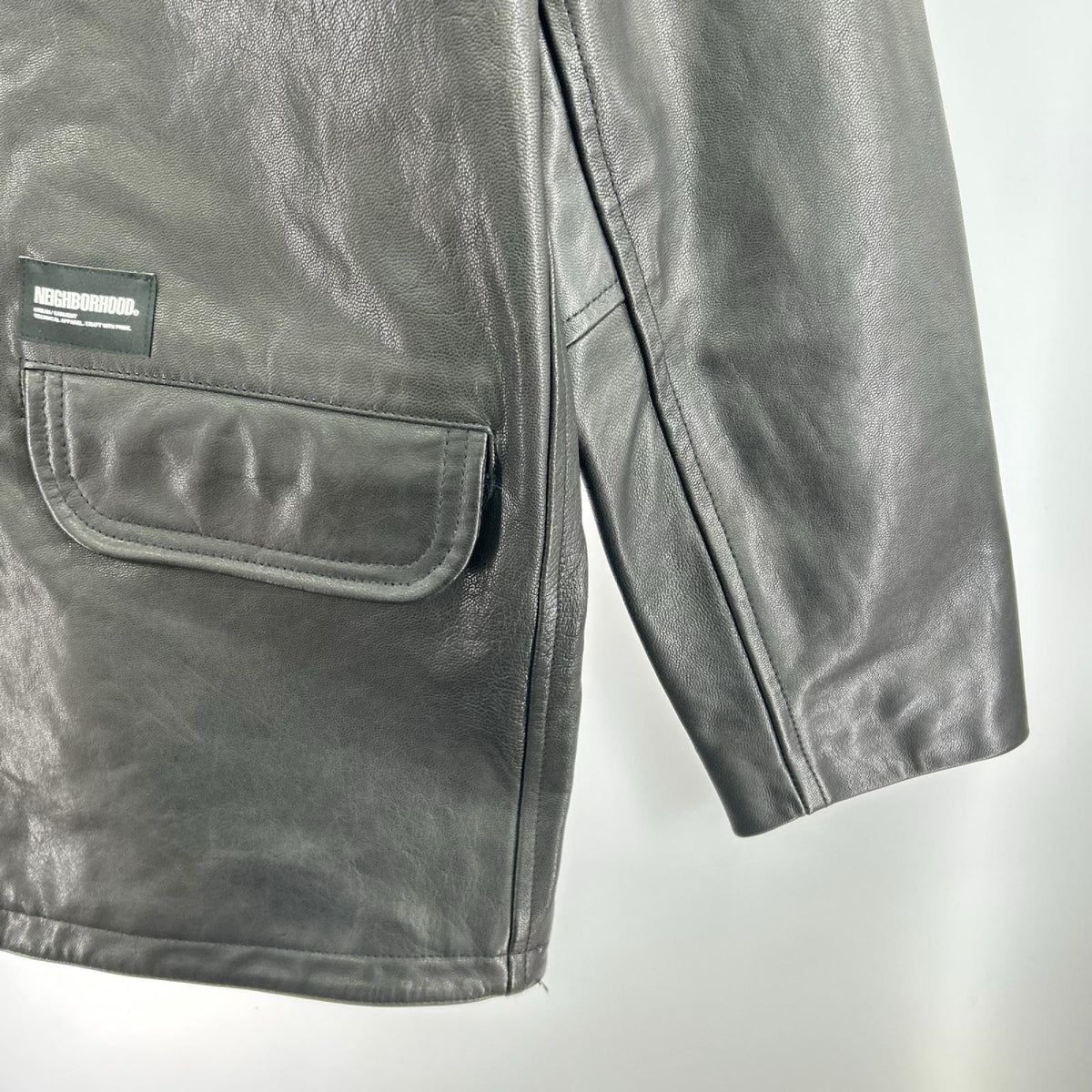 レザージャケット 24SS LEATHER JACKET 232SZNH-JKM03S (L) L ブラック