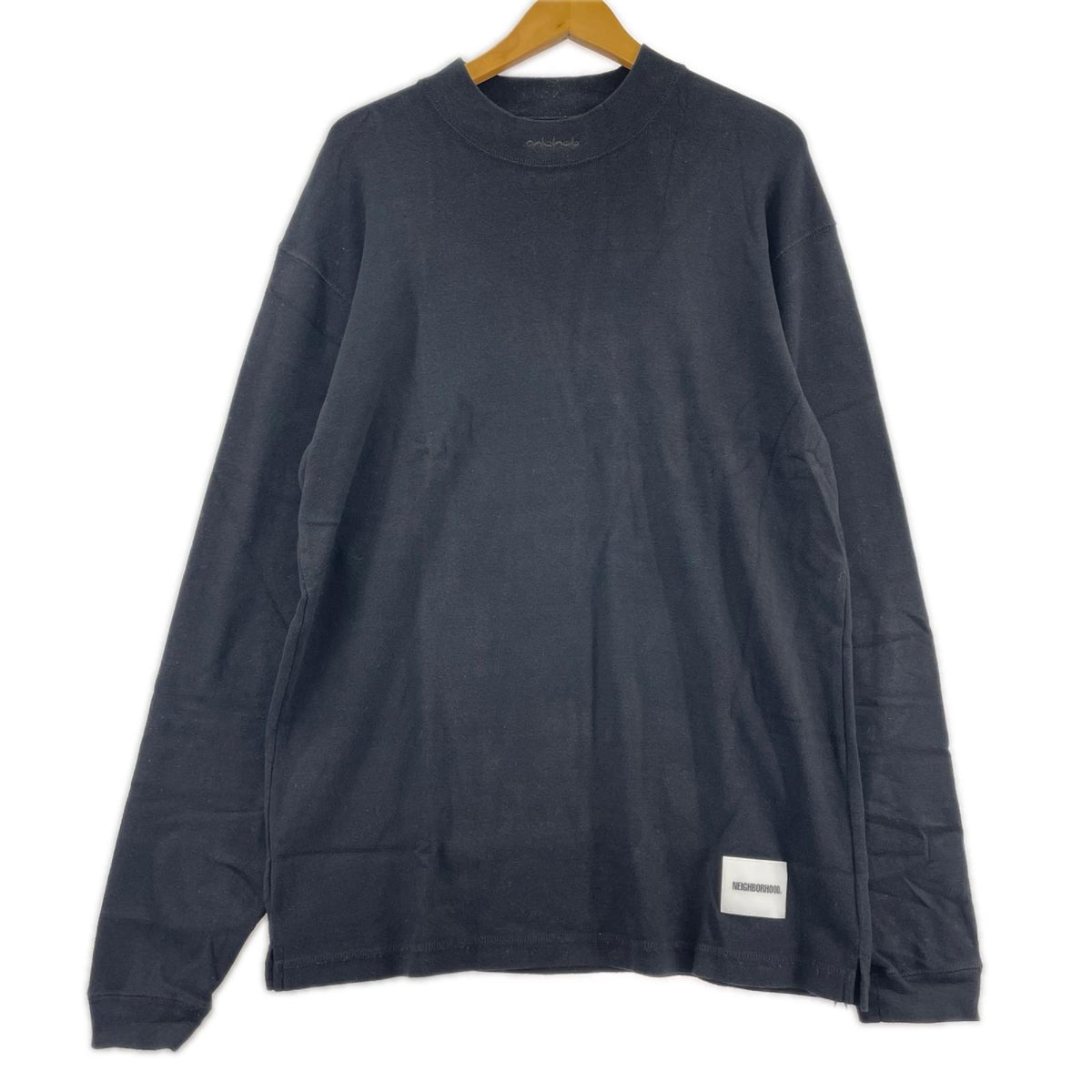 長袖Tシャツ RIB/C-MN.LS 201MBNH-CSM04 (M) M ブラック
