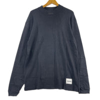 長袖Tシャツ RIB/C-MN.LS 201MBNH-CSM04 (M) M ブラック