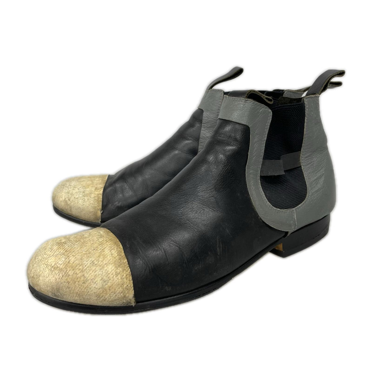 ブーツ COMME des GARCONS HOMME PLUS インサイドアウト サイドゴアブーツ ブラック