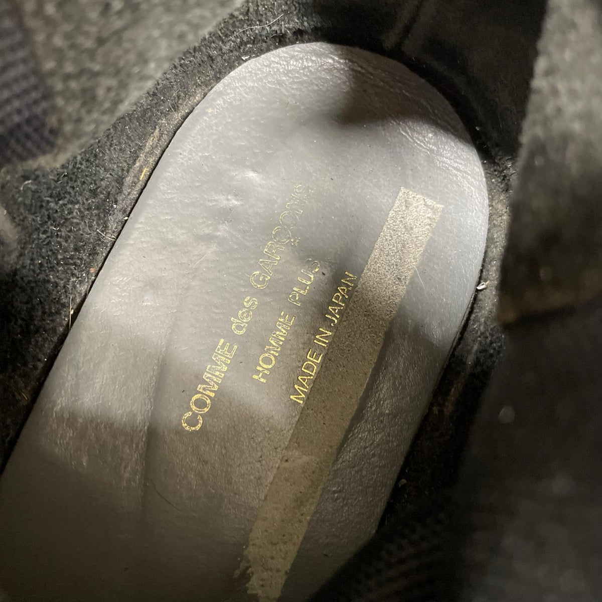 ブーツ COMME des GARCONS HOMME PLUS インサイドアウト サイドゴアブーツ ブラック