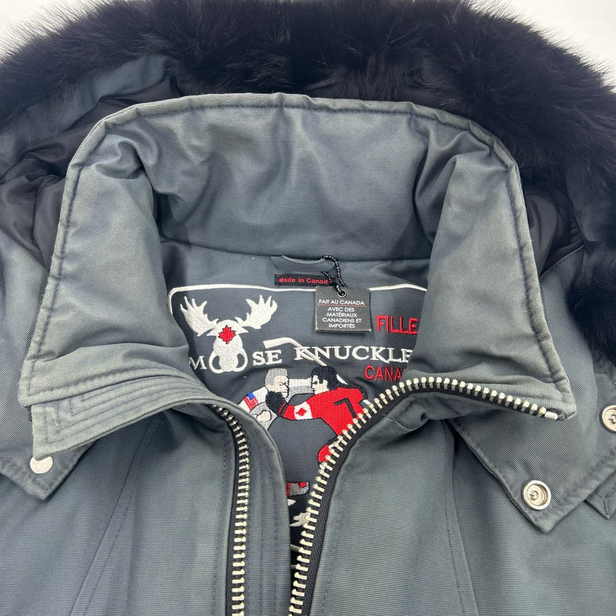 ダウンジャケット Moose knuckles グレー