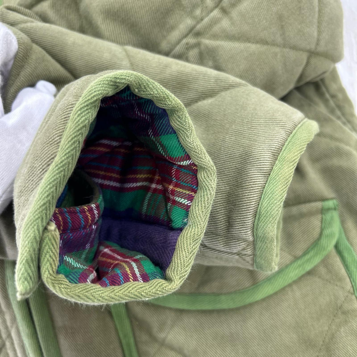 ジャケット Quilted Hooded Reversible Jacket GRN S S