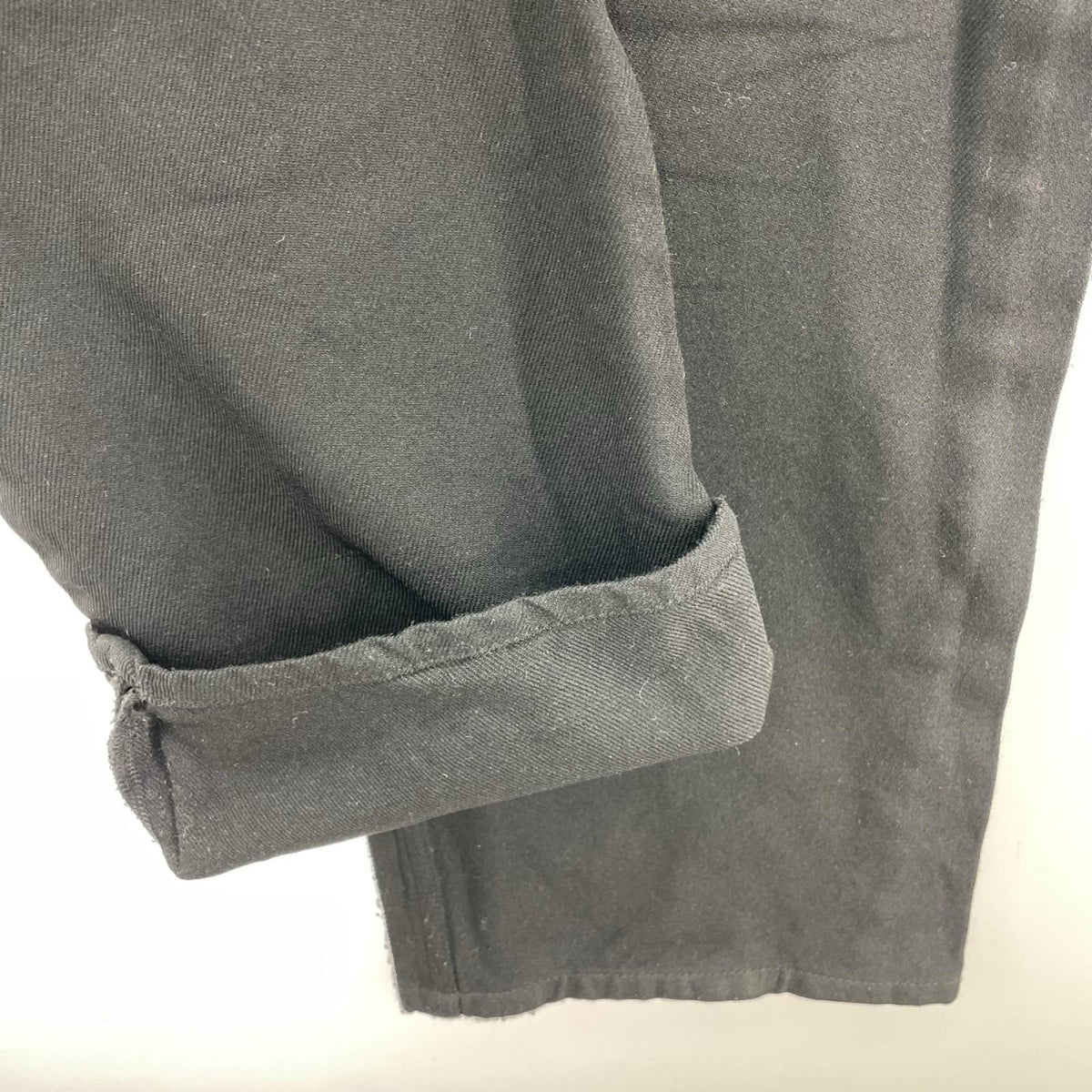 パンツ HOMME PLUS ポリ縮絨 黒 (M) M ブラック