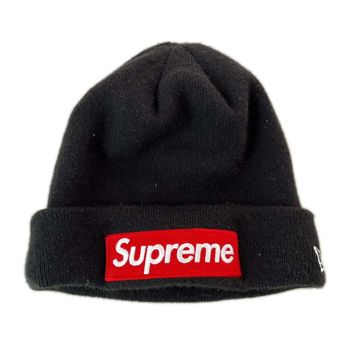 ニットキャップ 22AW/×NEW ERA Box Logo Beanie/ブラック ブラック