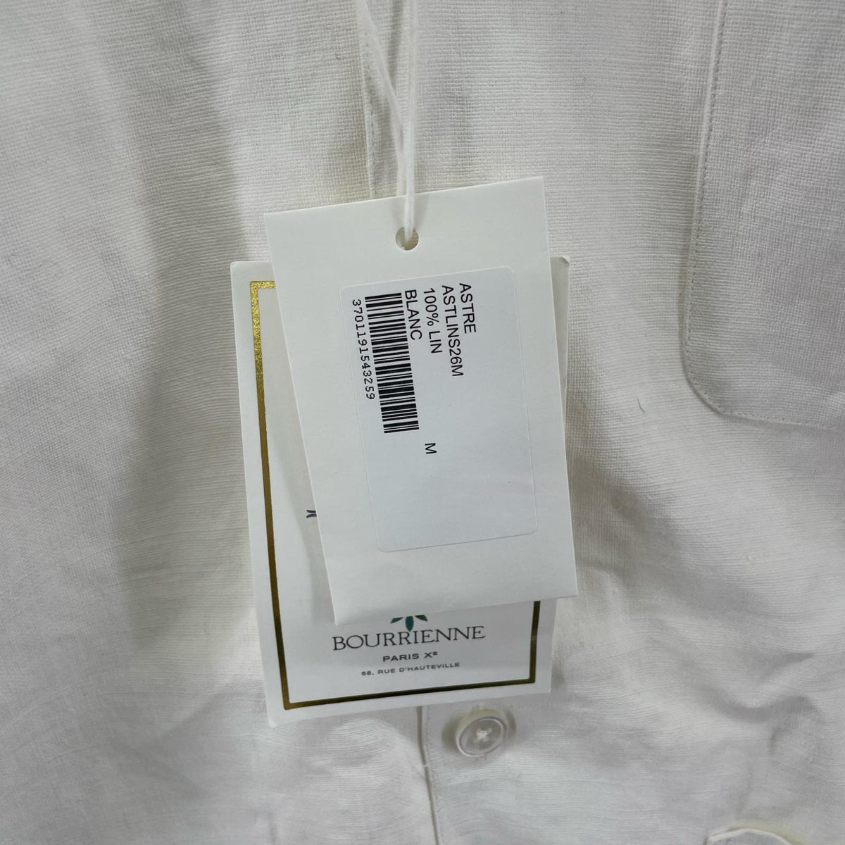 ジャケット BOURRIENNE PARISX JOUR カバーオール リネン (M) M ホワイト