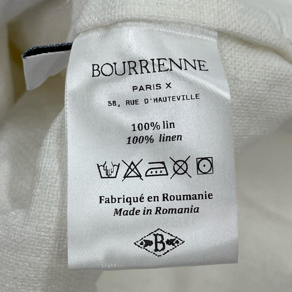 ジャケット BOURRIENNE PARISX JOUR カバーオール リネン (M) M ホワイト