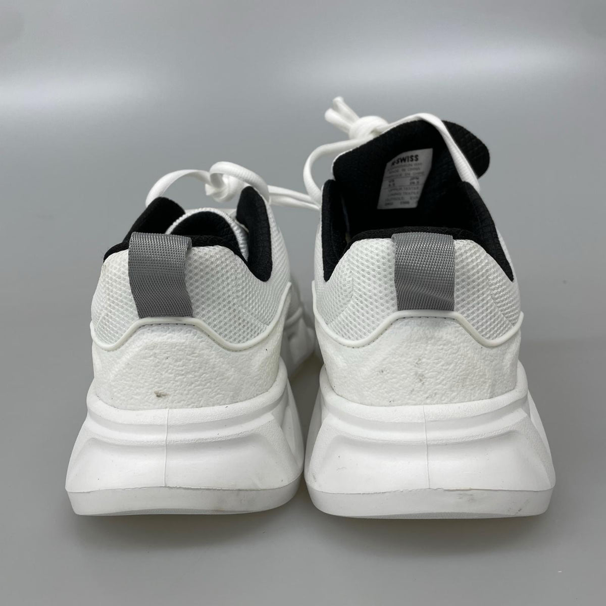 スニーカー K・SWISS 厚底クッションソール 白 26.5cm 26.5cm (US8 1/2 UK8 EU43) ホワイト