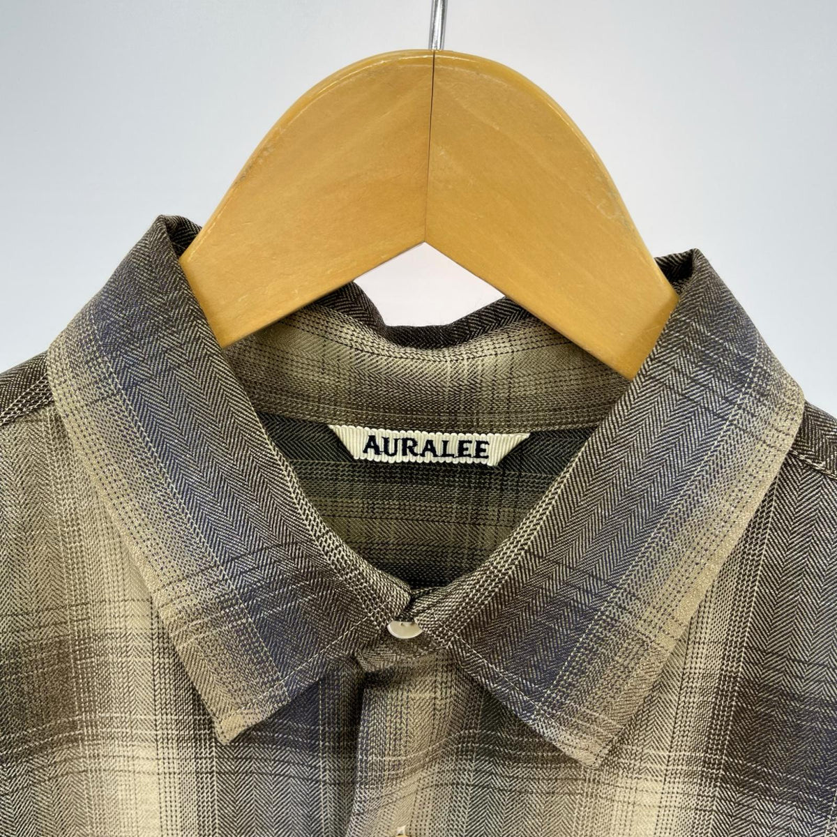 長袖シャツ 25AW SUPER LIGHT WOOL CHECKSHIRT 3 ベージュ