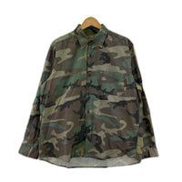 長袖シャツ 90s OLD STUSSY OUTDOOR 長袖迷彩シャツ-M M
