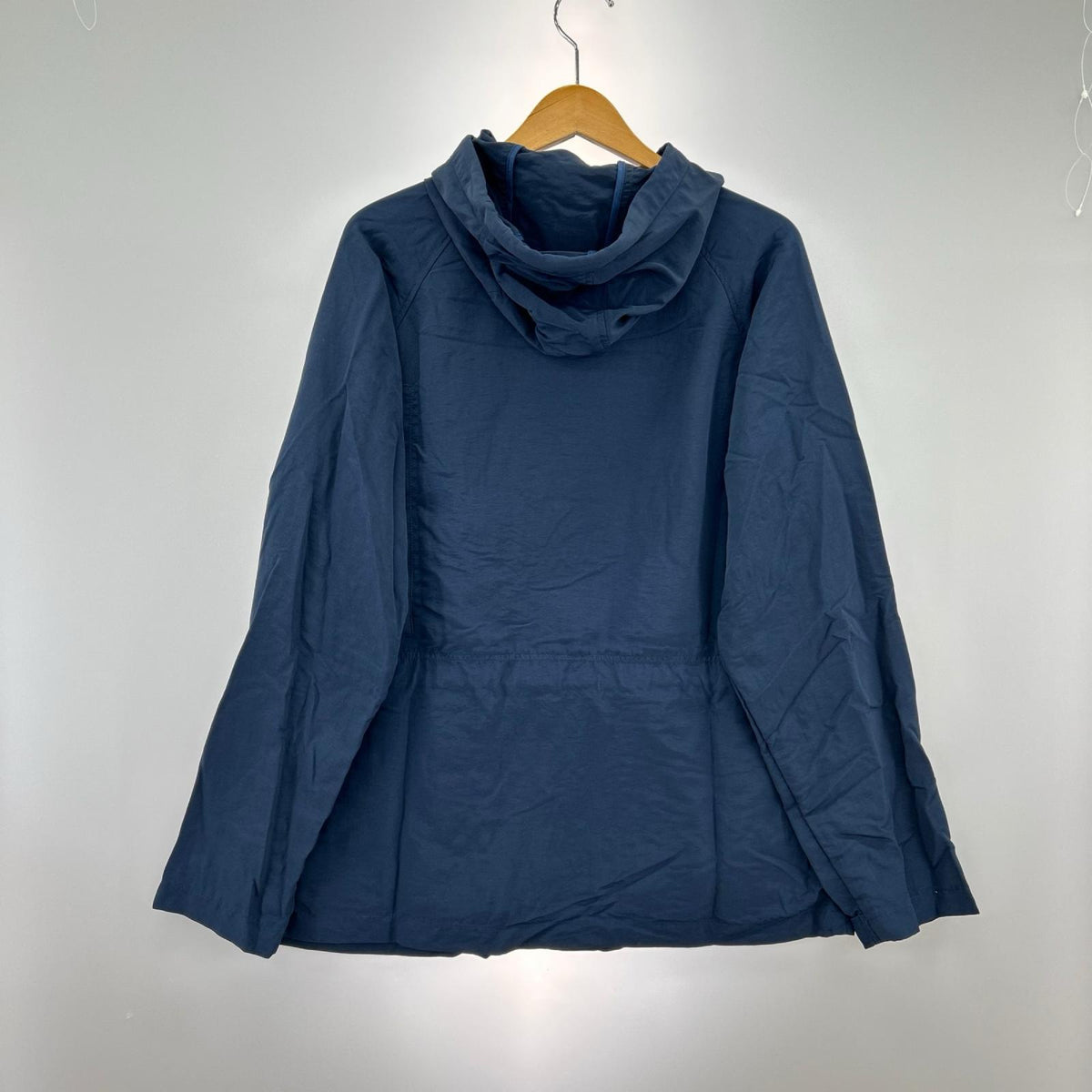 ジャケット USA製 フルジップフード付き 紺 (L) L ネイビー