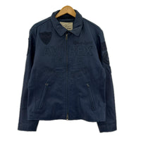 レザージャケット 40周年記念 PATCHED TRUCKER JACKET (L) L ブルー