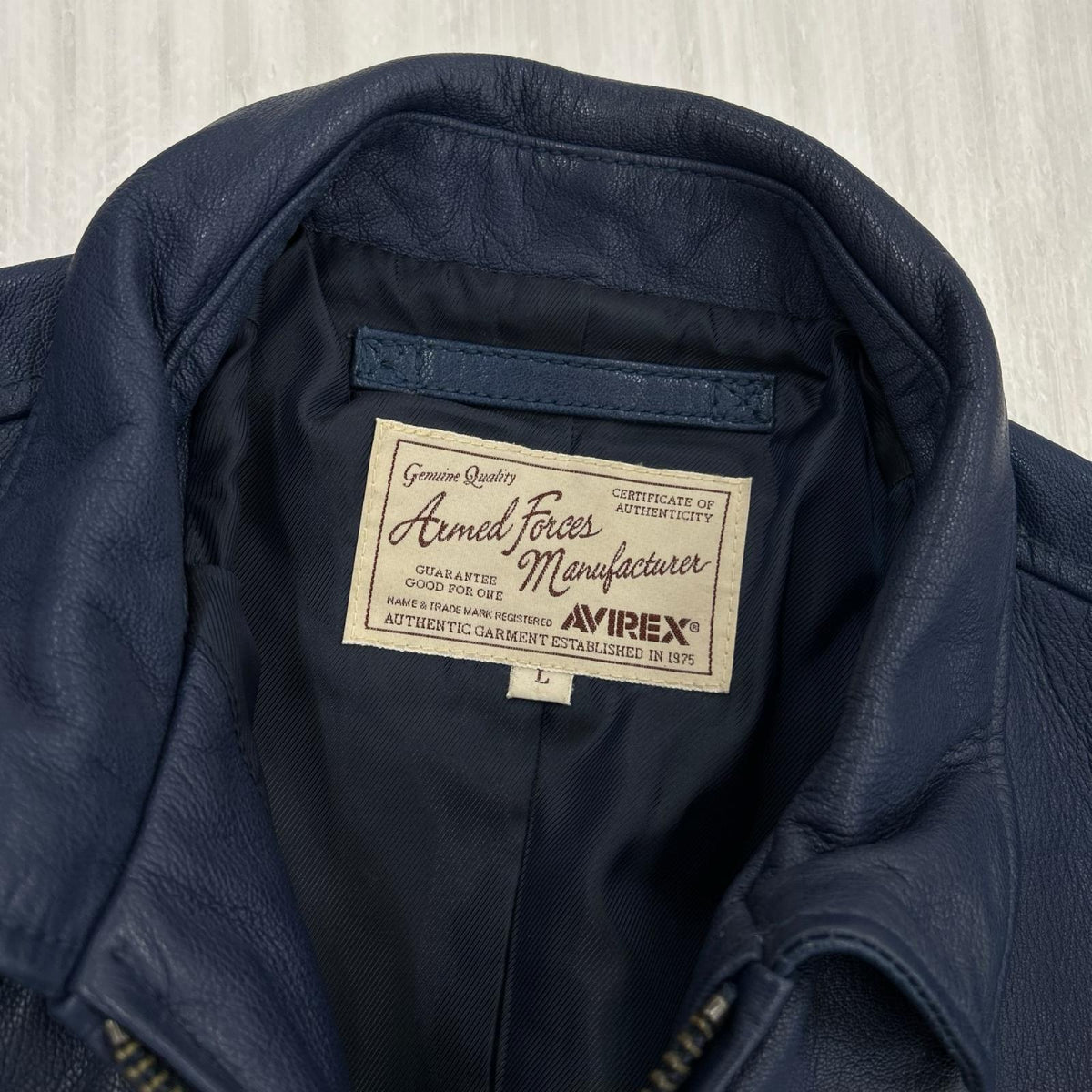 レザージャケット 40周年記念 PATCHED TRUCKER JACKET (L) L ブルー