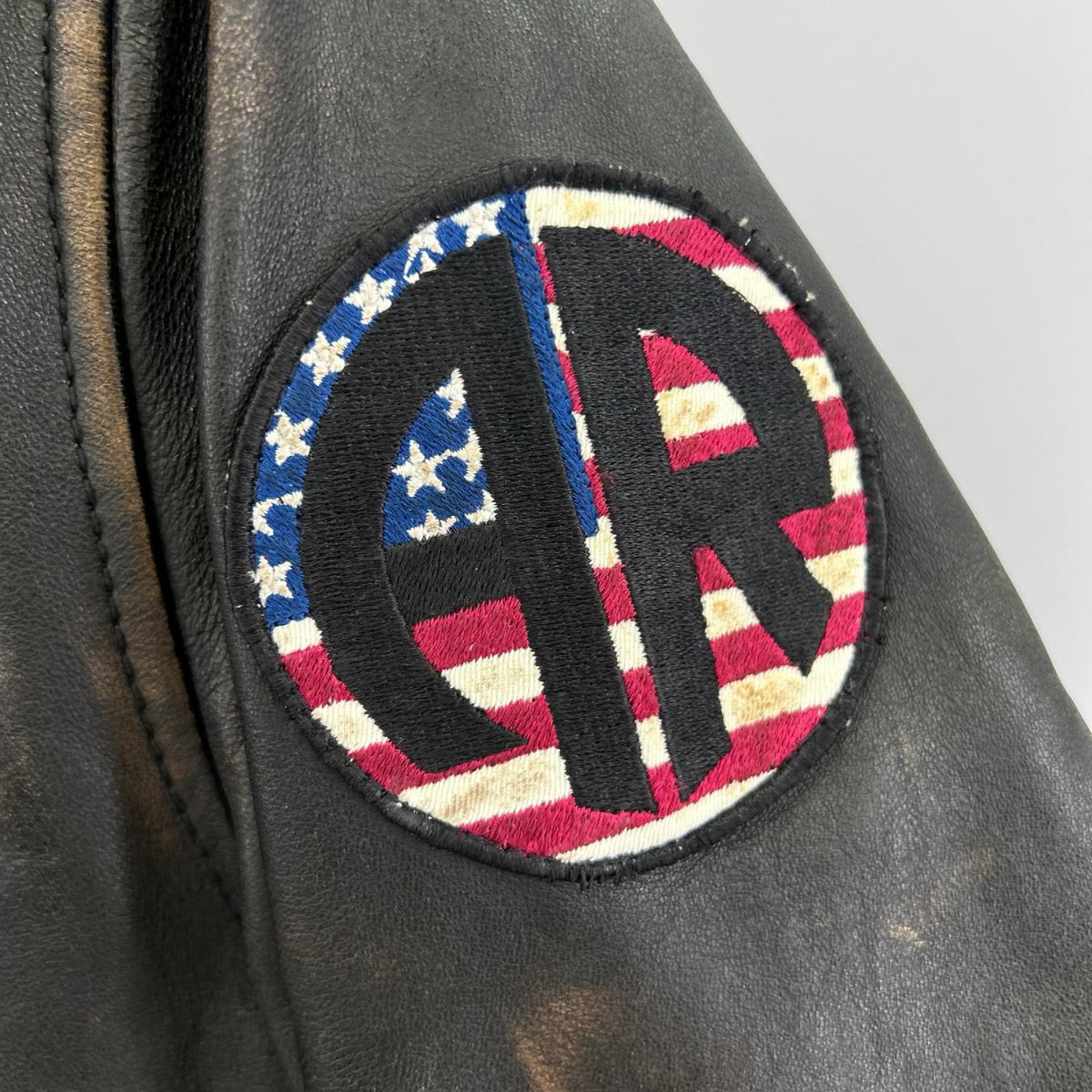 レザージャケット AGED STAND SINGLE RIDERS JACKET 黒 (L) L ブラック