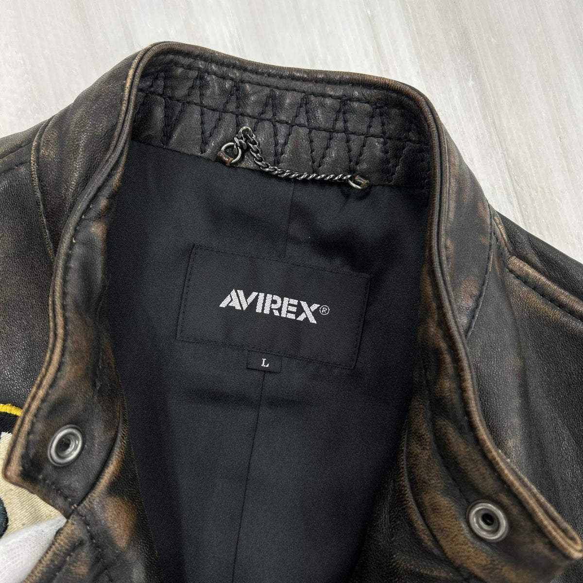 レザージャケット AGED STAND SINGLE RIDERS JACKET 黒 (L) L ブラック