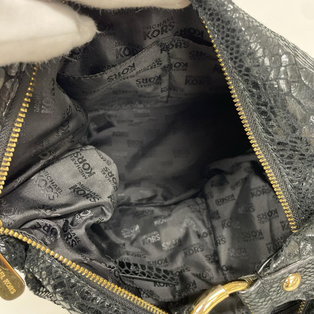 その他バッグ パイソン柄 ハンドバッグ BLK ブラック