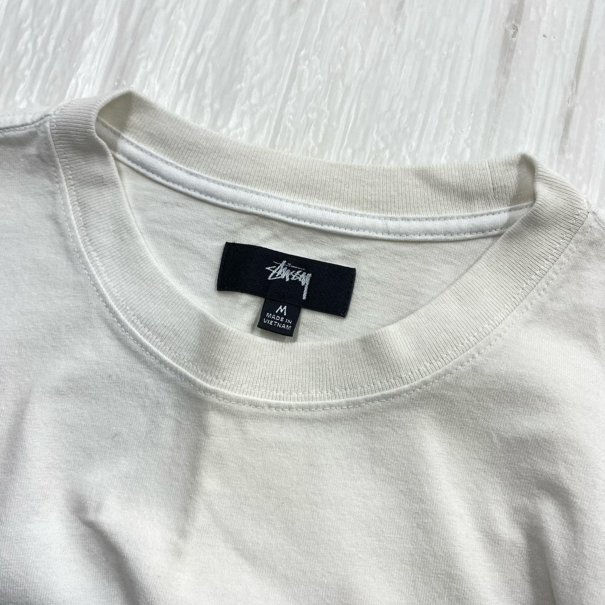 長袖Tシャツ Stock Logo L/S TEE WHITE (M) M ホワイト