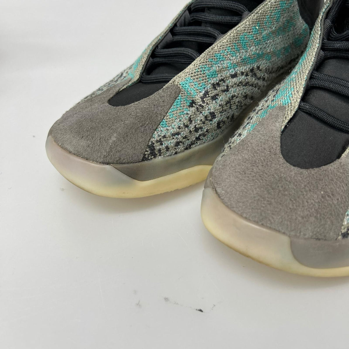 スニーカー YEEZY QNTM TEAL BLUE 27 27cm (US9 UK8 1/2 EU44) グレー