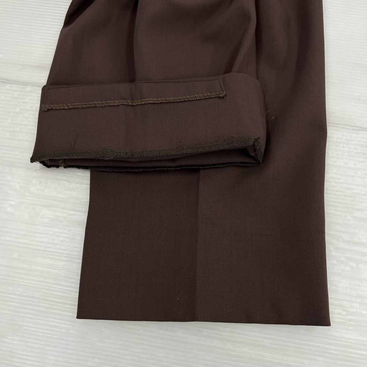 セットアップ AGNAT HOMME ジャケット&ツータック スラックス 茶 L ブラウン