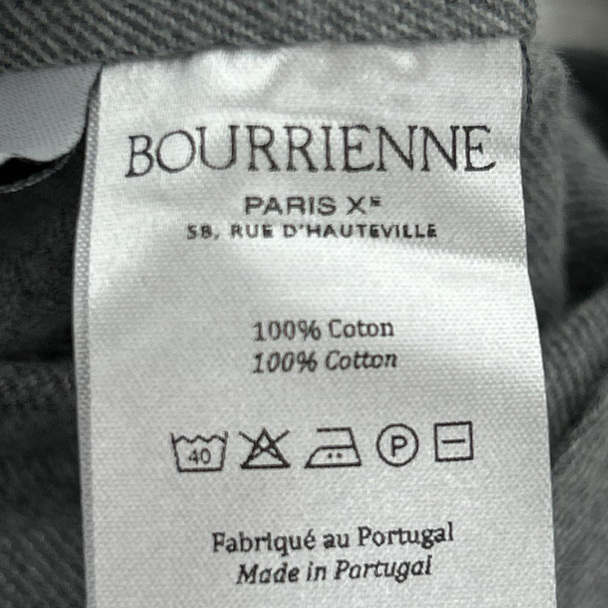 長袖シャツ BOURRIENNE PARIS X 比翼 グレー (38) 38 グレー