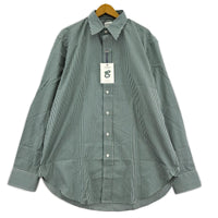 長袖シャツ EASTMOND APPAREL ギンガムチェック 白緑 (XL)