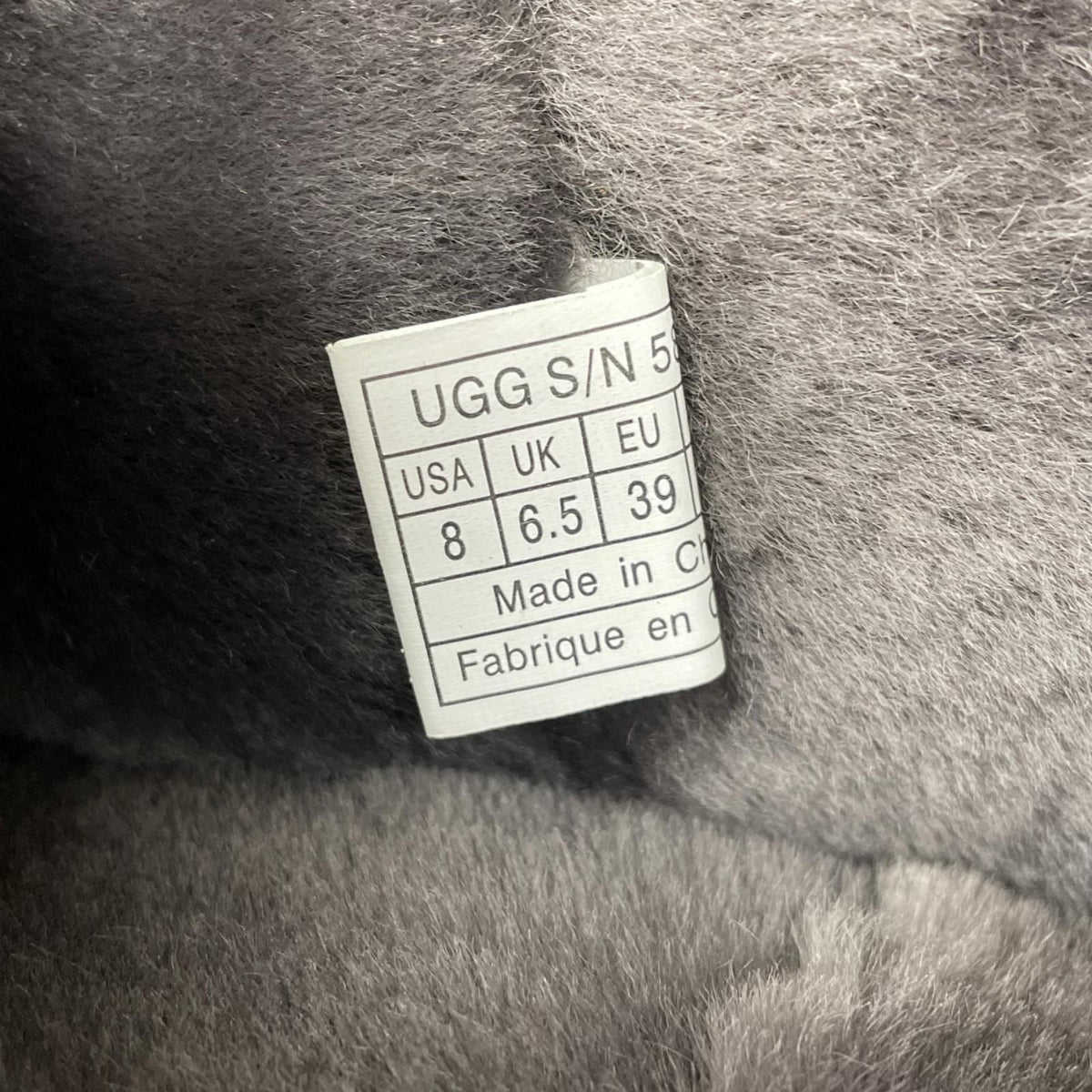 ブーツ UGG W CLASSIC SHORT 5825 W 25cm (US7 UK6 1/2 EU40) グレー