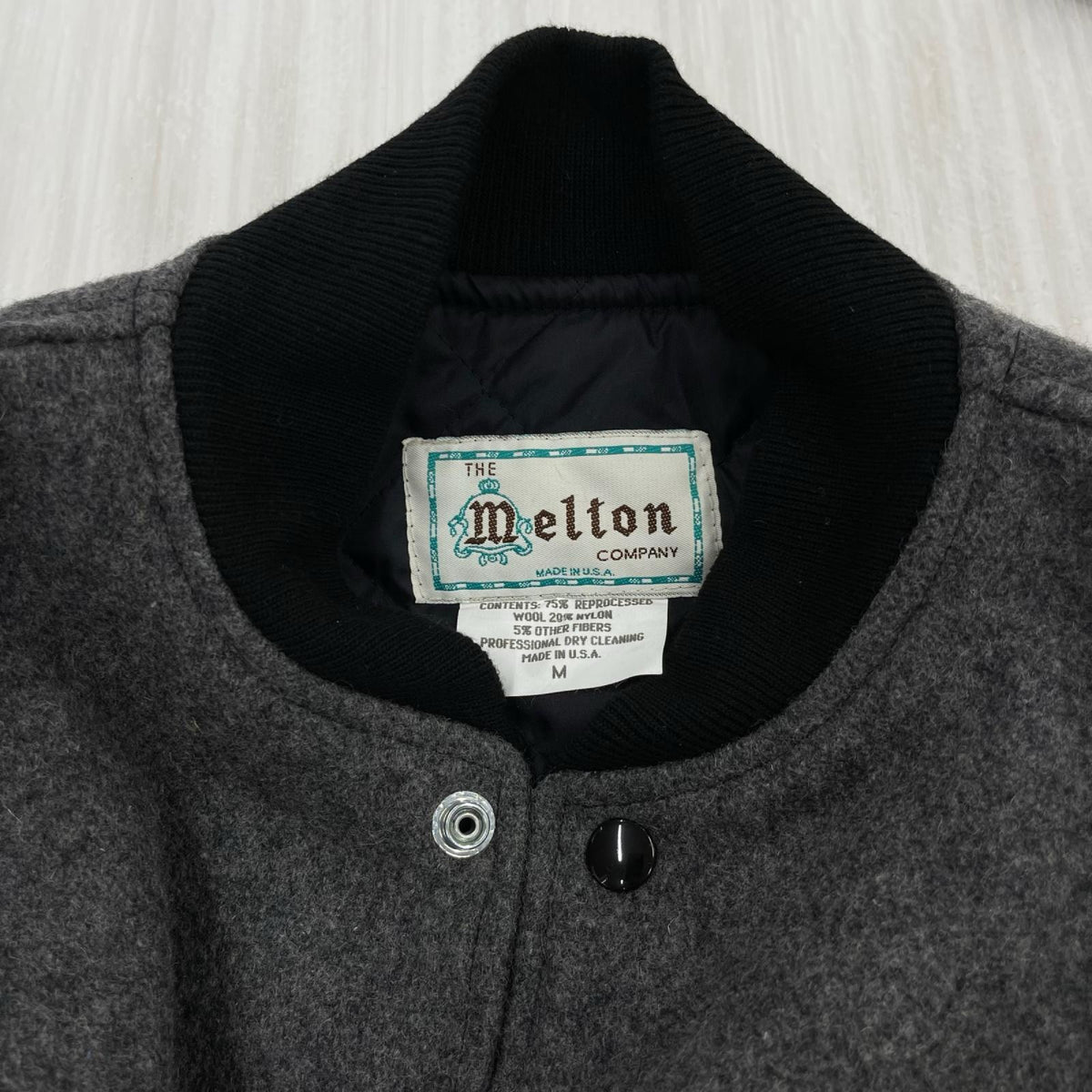 ジャケット USA製 MELTON スタジャン M