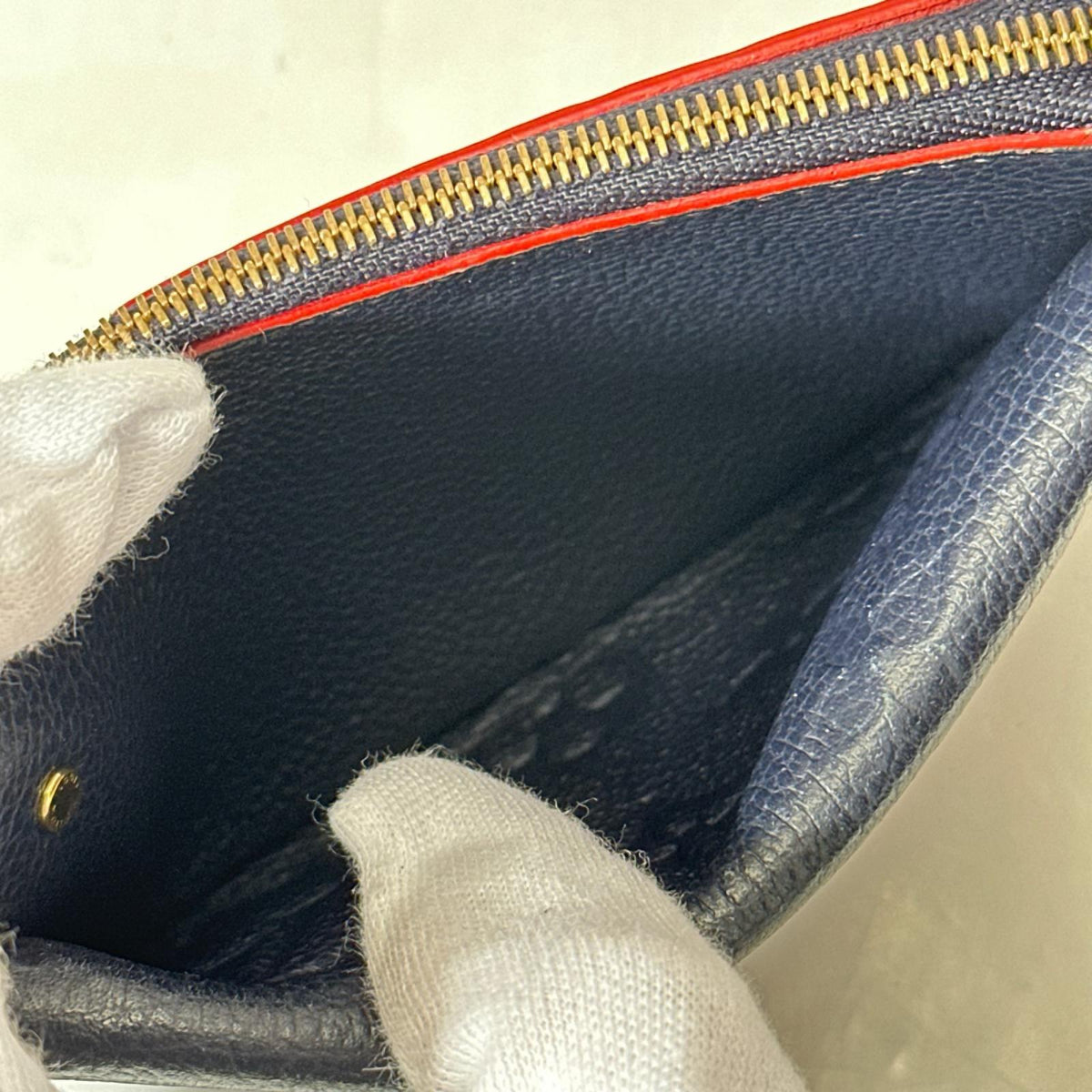 LV ポルト カルト・レクト ヴェルソ 紺 M69420