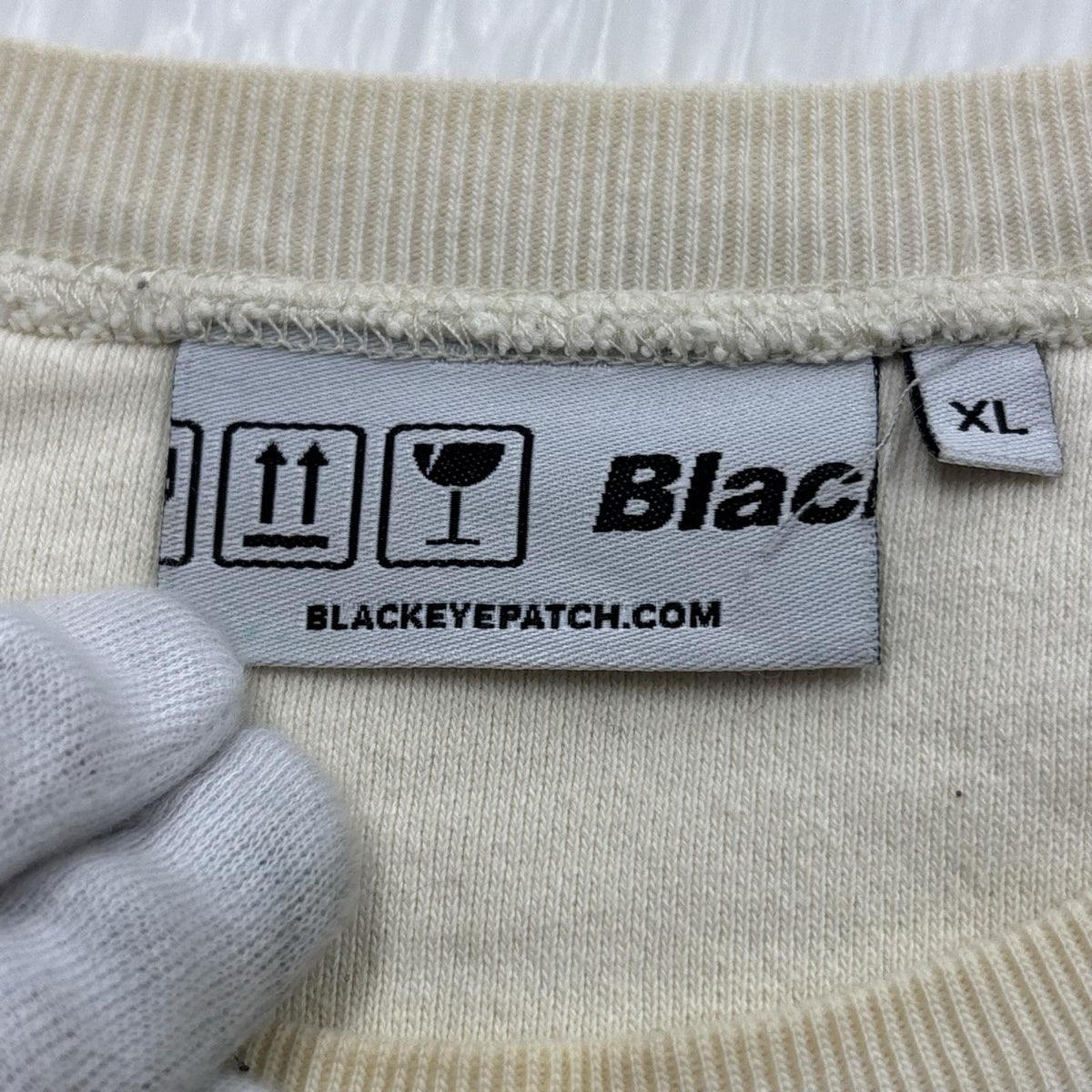 スウェット 取扱注意 生成り (XL) ホワイト