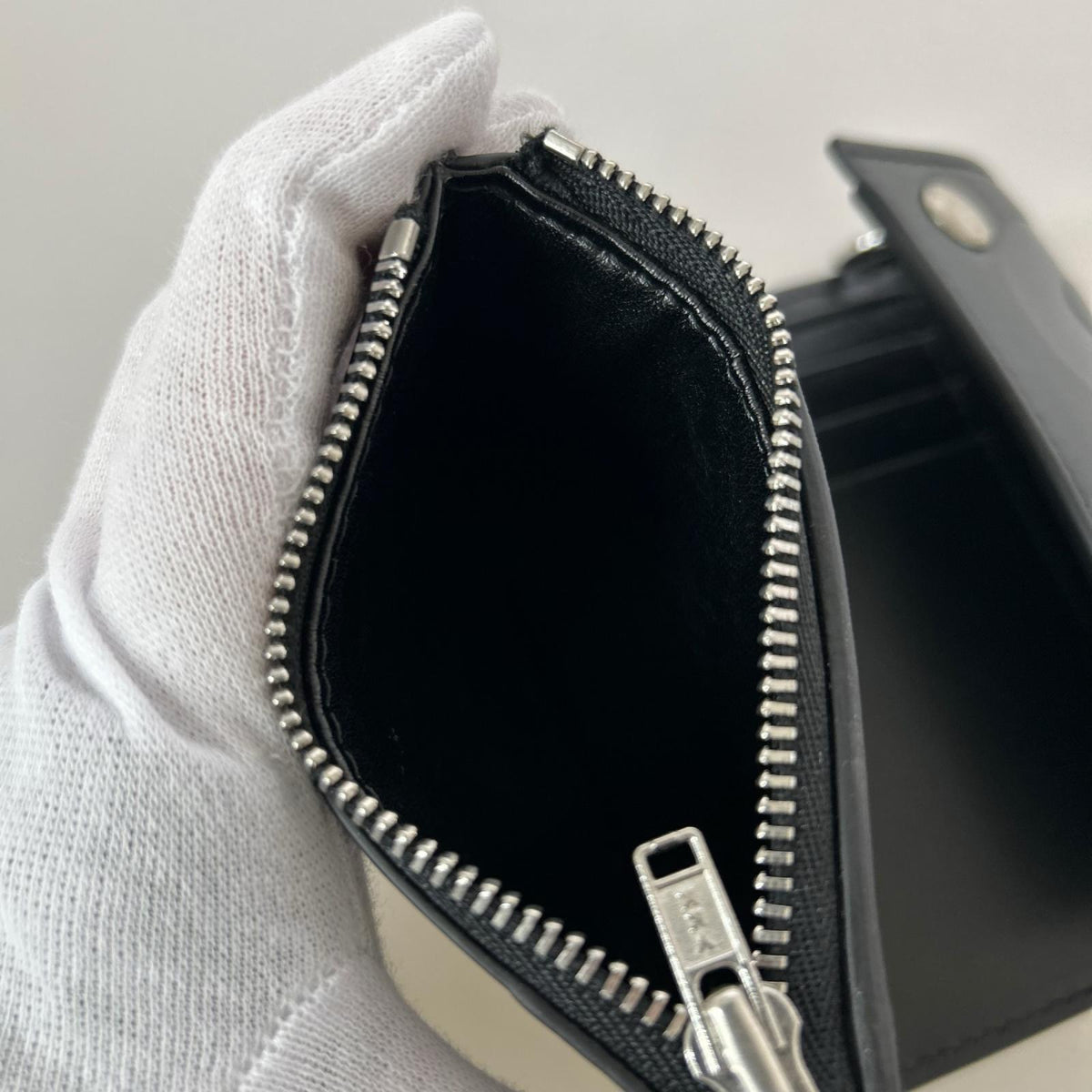 コンパクトウォレット chain wallet ブラック