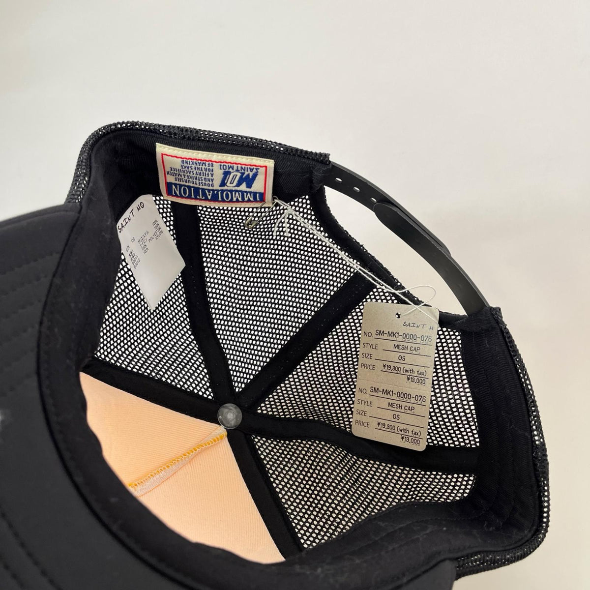 キャップ SAINT MxxxxxxMESH CAP/SAINT / YEL/BLK ブラック