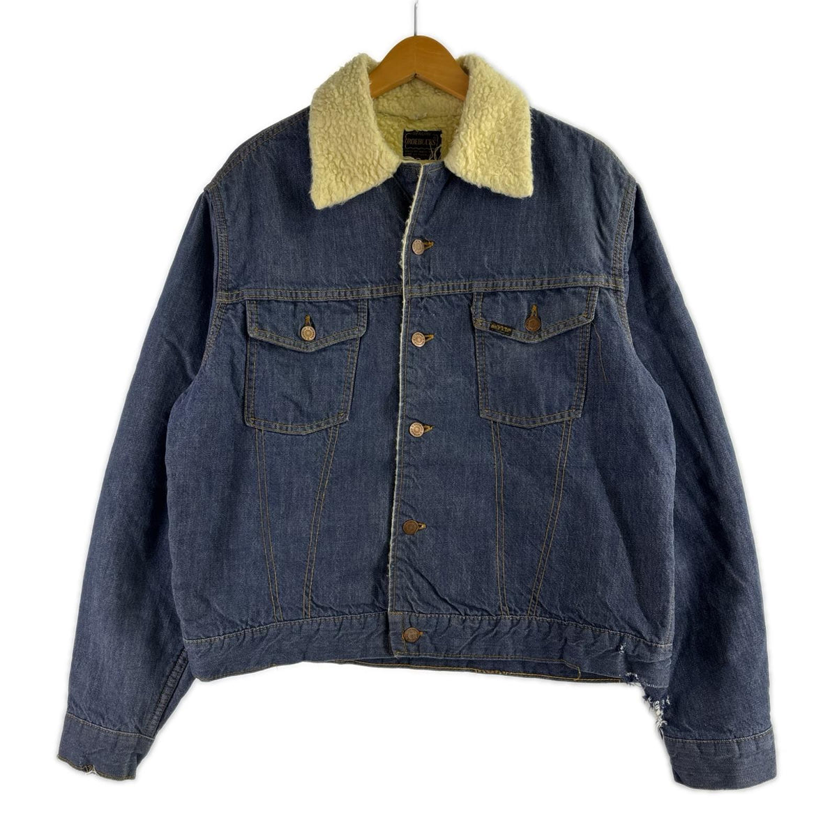 デニムジャケット sears roebucks 内ボアデニムジャケット ブルー