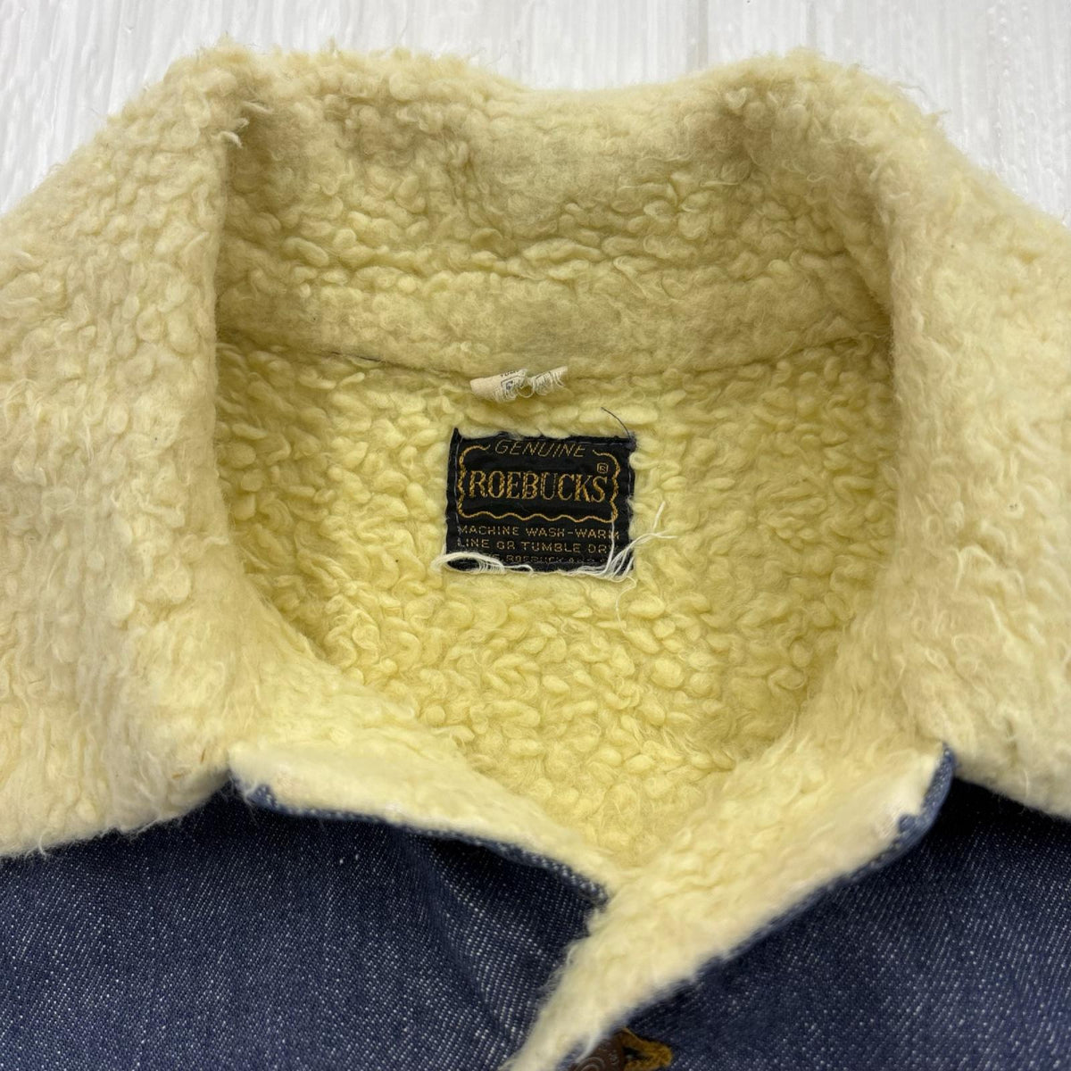 デニムジャケット sears roebucks 内ボアデニムジャケット ブルー