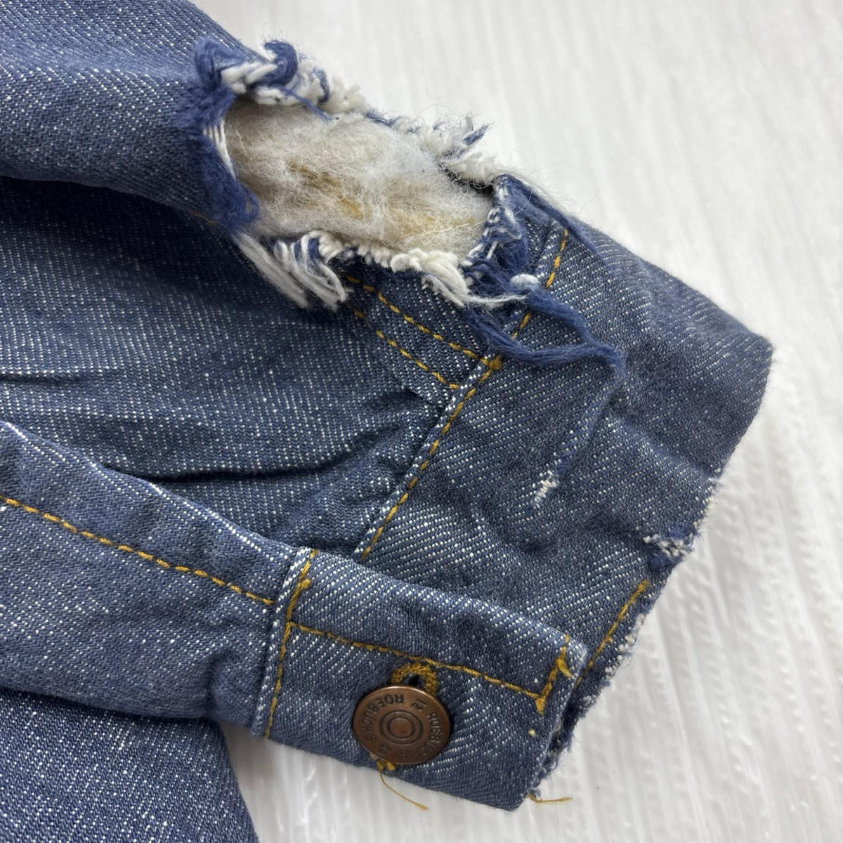 デニムジャケット sears roebucks 内ボアデニムジャケット ブルー