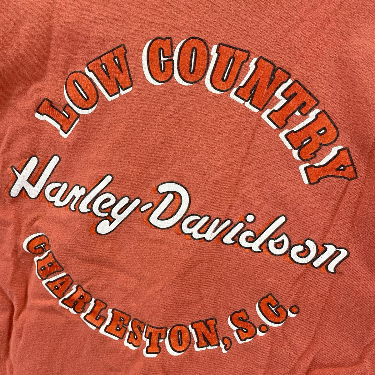 半袖Tシャツ USA製 Low Country Charleston Tee M オレンジ