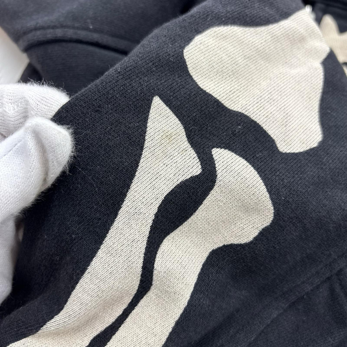 ジャケット VANSON スケルトンコットンジャケット 黒 (XL) ブラック
