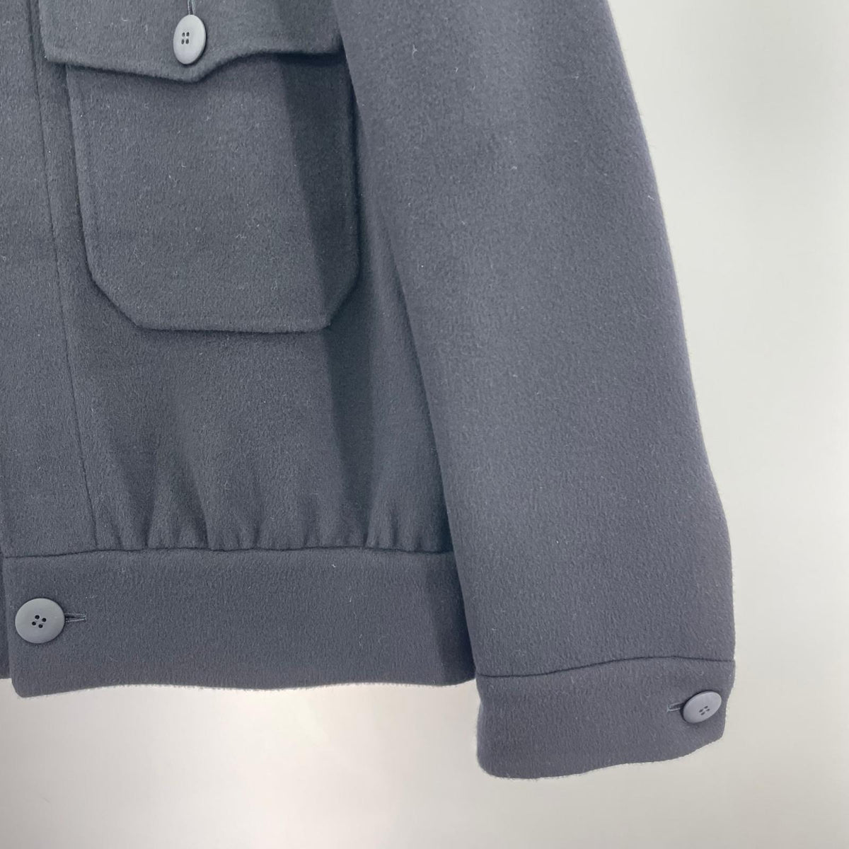 ジャケット GIORGIO ARMANI カシミア ドライビングブルゾン 44 ネイビー