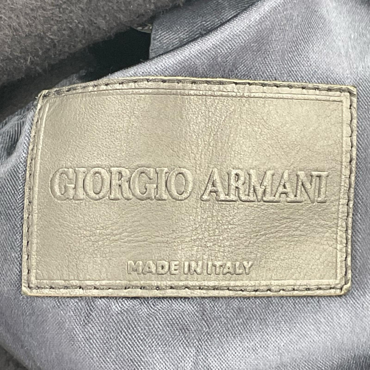 ジャケット GIORGIO ARMANI カシミア ドライビングブルゾン 44 ネイビー