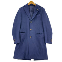 その他アウター LARDINI カシミヤ チェスターコート 44 ネイビー