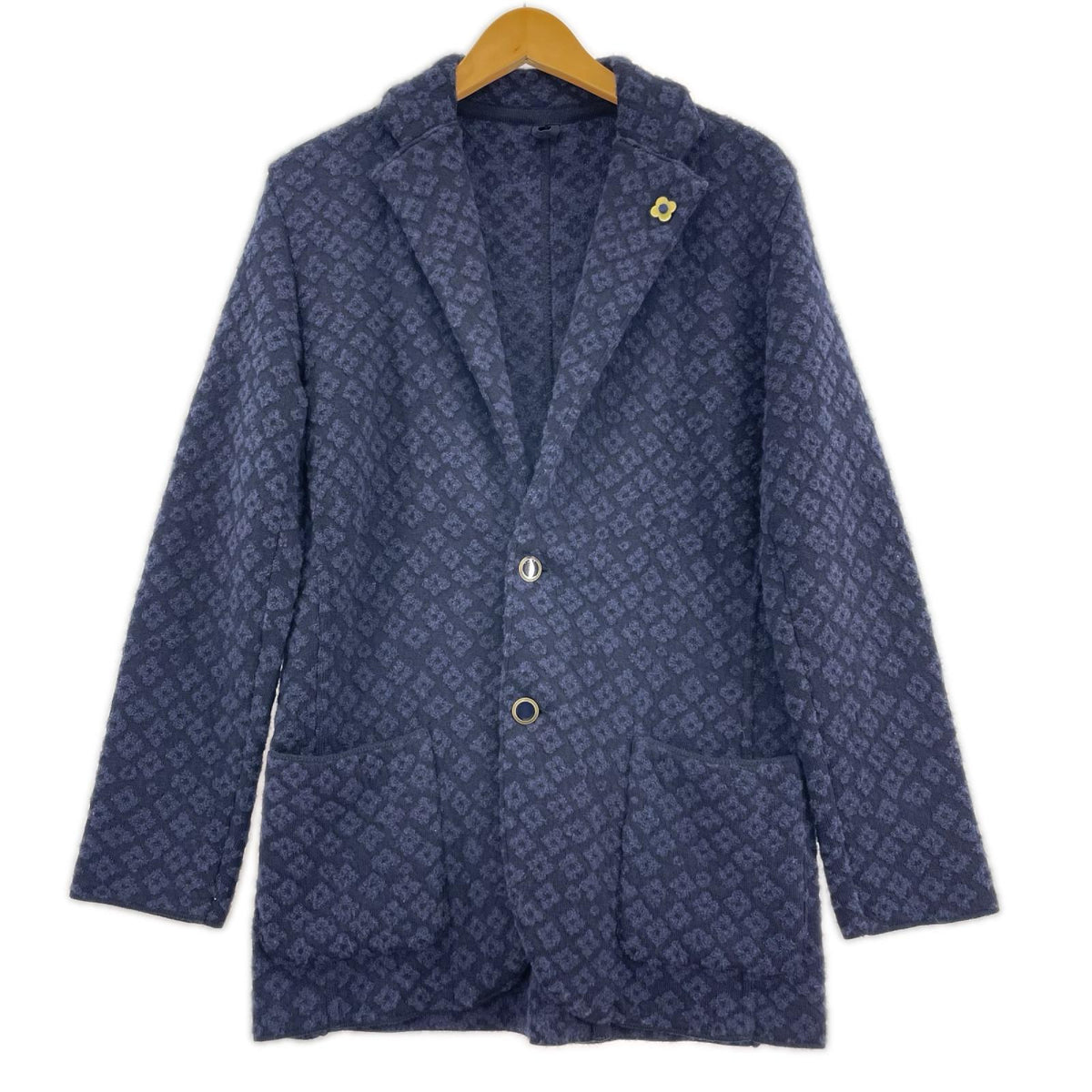 テーラードジャケット LARDINI ウールテーラードジャケット ネイビー